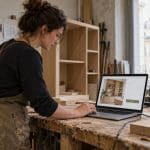 Landing page d'un indépendant avec formulaire de demande de devis
