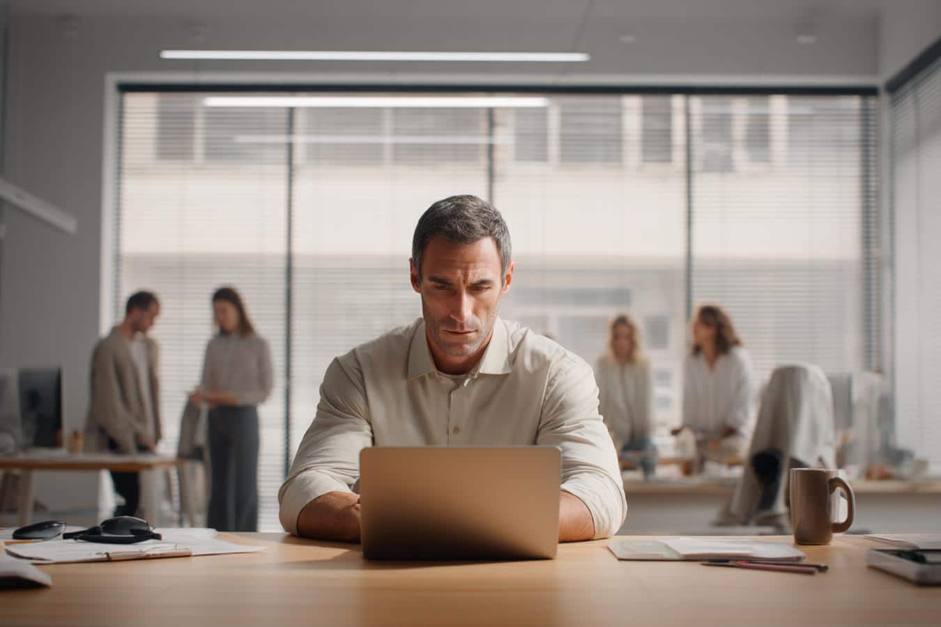 suspension contrat travail employe bureau